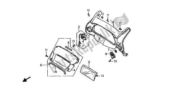 Todas las partes para Panel Medidor (kmh) de Honda ST 1100 1993