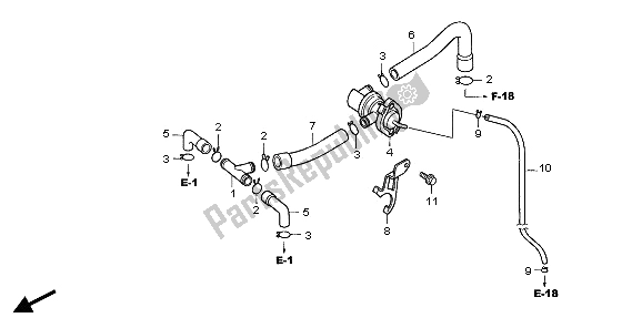 Todas las partes para Válvula De Inyección De Aire de Honda CBF 600N 2006