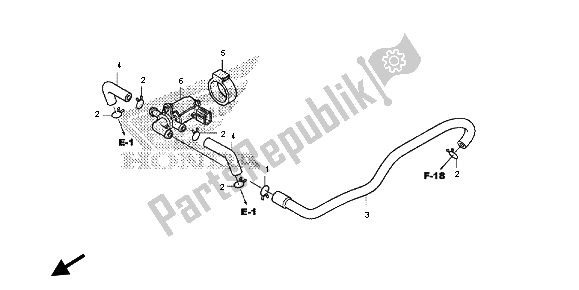 Tutte le parti per il Valvola Di Controllo Iniezione Aria del Honda CB 600 FA Hornet 2013