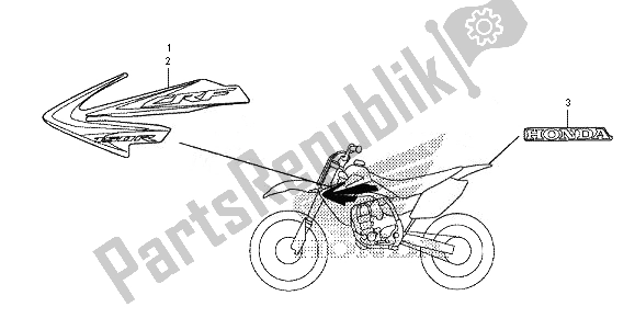 Tutte le parti per il Marchio del Honda CRF 150 RB LW 2014