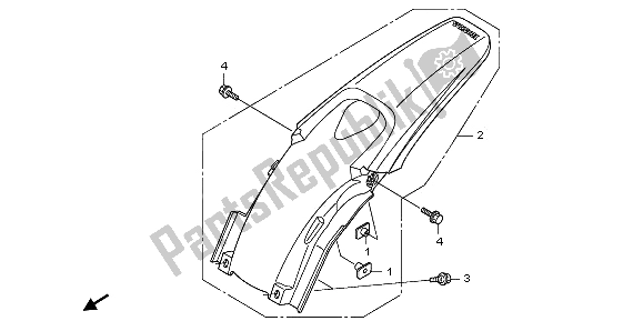 Todas las partes para Guardabarros Trasero de Honda CRF 150R SW 2009