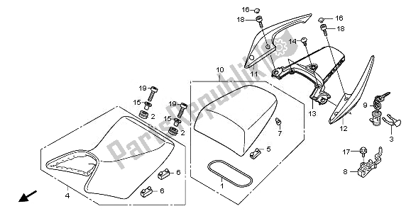 Todas las partes para Asiento de Honda CBF 1000 FA 2010