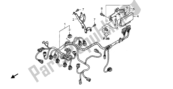 Todas las partes para Sub Arnés de Honda CBF 1000F 2010