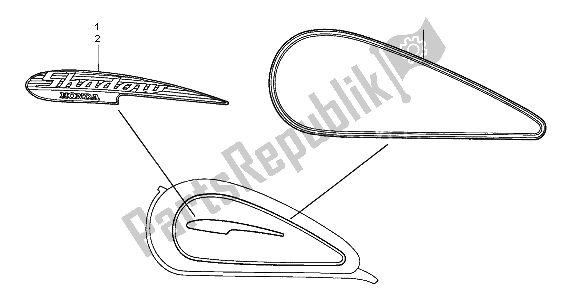 All parts for the Mark of the Honda VT 125C 2003