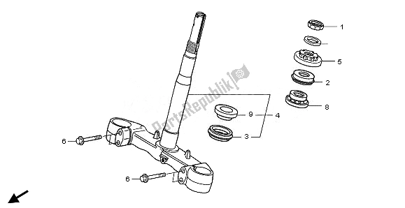 Todas las partes para Vástago De Dirección de Honda FJS 400 2011
