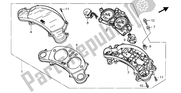 Todas las partes para Metro (mph) de Honda CBF 1000A 2006