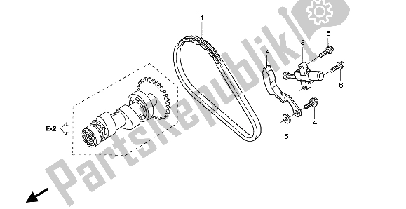 Todas las partes para Cadena De Levas de Honda TRX 350 FE Fourtrax 4X4 ES 2004