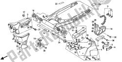 bras oscillant et boîtier de chaîne