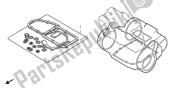 All parts for the Eop-2 Gasket Kit B of the Honda CBR 900 RR 1993