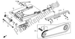 bras oscillant et boîtier de chaîne