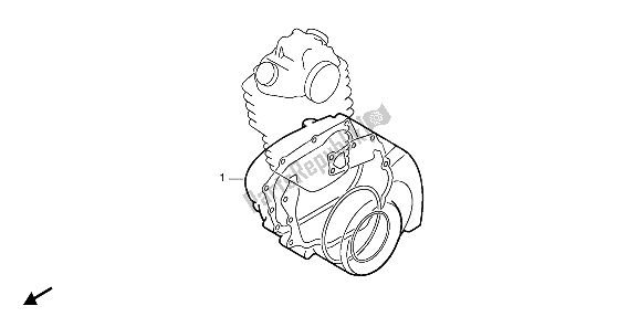 All parts for the Eop-2 Gasket Kit B of the Honda NX 650 1988