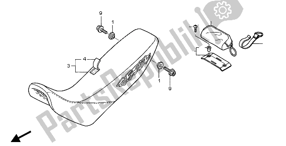 Todas las partes para Asiento de Honda XR 250R 1997