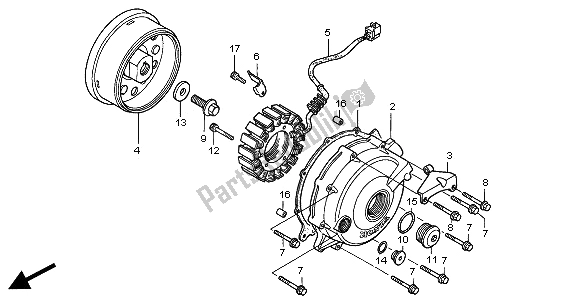 Tutte le parti per il Generatore del Honda XL 1000V 2000