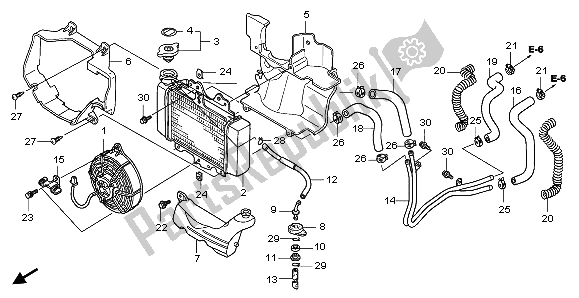 Tutte le parti per il Termosifone del Honda SH 125S 2007