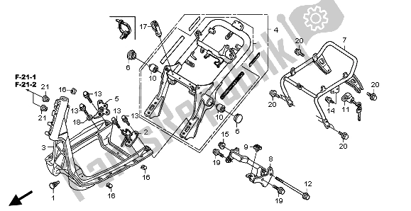 Todas las partes para Cuerpo Del Marco de Honda NPS 50 2009