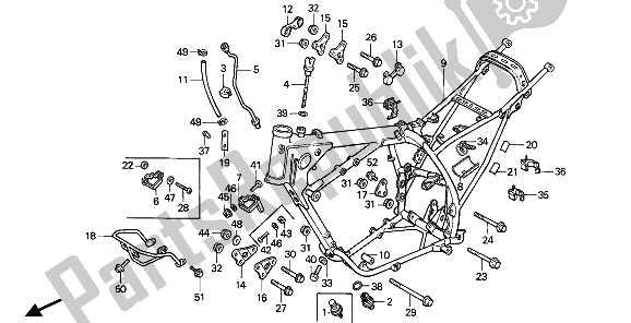 Todas las partes para Cuerpo Del Marco de Honda XR 600R 1986