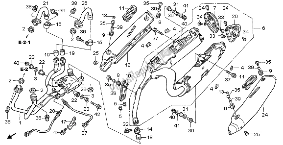 Tutte le parti per il Silenziatore Di Scarico del Honda VFR 800A 2007