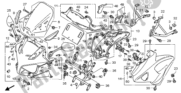 Toutes les pièces pour le Capot du Honda CBF 1000T 2007