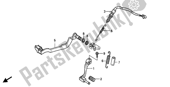 Todas las partes para Pedal de Honda XRV 750 Africa Twin 1990