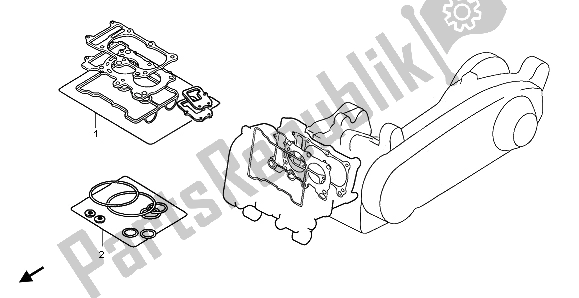 Alle onderdelen voor de Eop-1 Pakkingset A van de Honda FJS 600A 2006