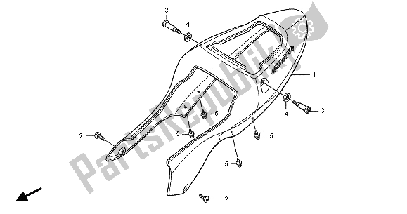 Wszystkie części do Owiewka Tylna Honda CBR 600 FR 2001