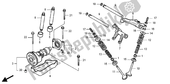 All parts for the Camshaft & Valve of the Honda TRX 500 FPA Foreman Rubicon WP 2013