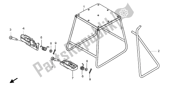 Tutte le parti per il Stand & Step del Honda CRF 150R SW 2007