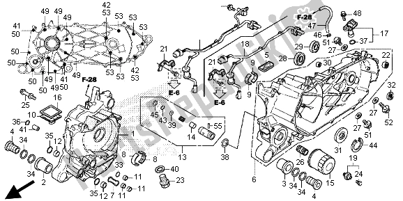 Tutte le parti per il Carter del Honda SH 300 2013