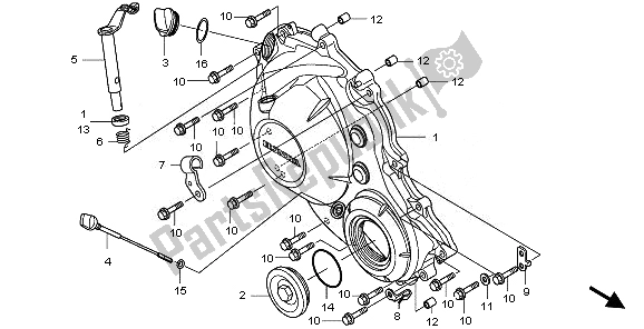 Toutes les pièces pour le Couvercle De Carter Droit du Honda CBR 1000 RR 2010