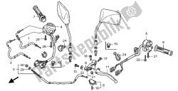 Manejar palanca e interruptor y cable