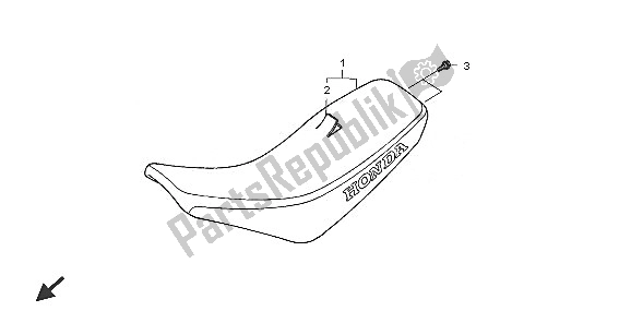 All parts for the Seat of the Honda CRF 70F 2005