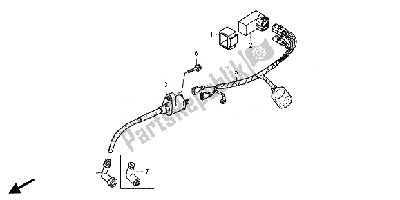 All parts for the Wire Harness of the Honda CRF 50F 2014