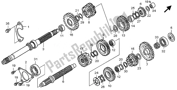 Wszystkie części do Przenoszenie Honda GL 1800 2010