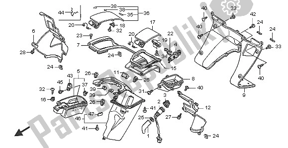 Wszystkie części do Wewn? Trze Pud? O Honda FJS 600A 2005