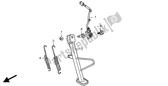 All parts for the Stand of the Honda CBR 250R 2011