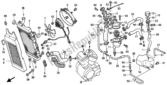 Todas las partes para Radiador de Honda VT 600C 1994