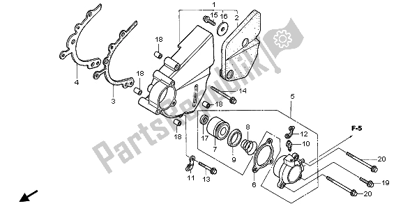 Todas as partes de Capa Esquerda do Honda VTR 1000F 2006