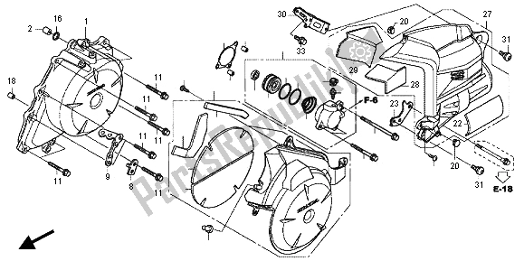 Todas las partes para C. A. Cubierta Del Generador de Honda VFR 1200 FD 2013