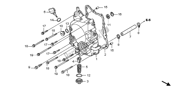 Toutes les pièces pour le Couvercle De Carter Droit du Honda SH 150S 2007