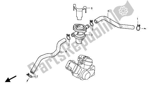 Todas las partes para Válvula De Control De Inyección De Aire de Honda VT 125C 2000