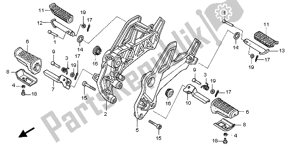 Tutte le parti per il Passo del Honda FMX 650 2007