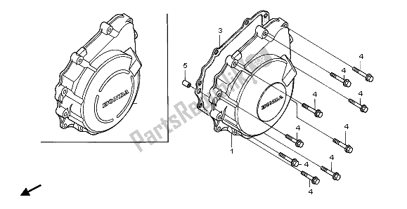 Tutte le parti per il Coperchio Del Generatore del Honda CBR 900 RR 1995