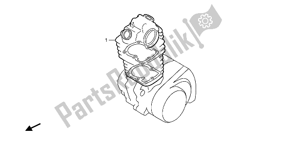 All parts for the Eop-1 Gasket Kit A of the Honda XR 80R 1986