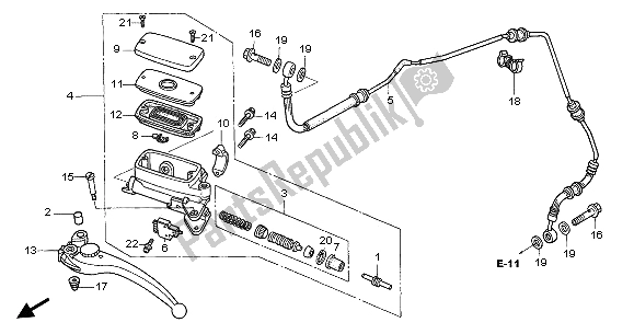 Todas las partes para Cilindro Maestro Del Embrague de Honda CB 1300F 2003