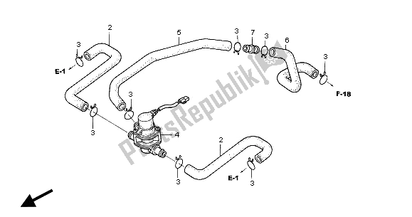 Wszystkie części do Zawór Steruj? Cy Wtryskiem Powietrza Honda CB 1300A 2005