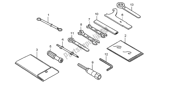 Todas las partes para Herramientas de Honda CBR 250 RA 2011