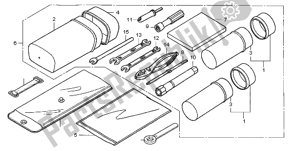 All parts for the Tools of the Honda TRX 500 FA Fourtrax Foreman 2003
