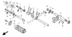 tambour de changement et fourchette de changement