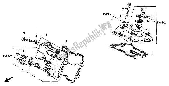 Tutte le parti per il Coperchio Della Testata del Honda XL 1000V 2011