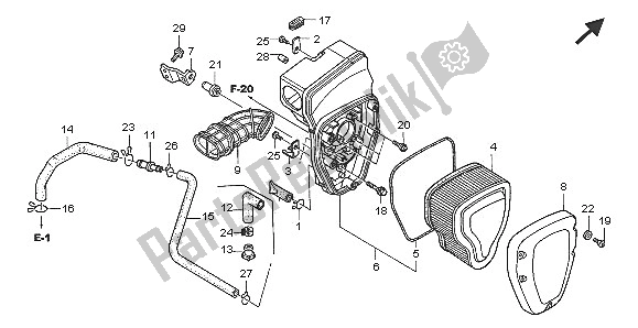 Todas las partes para Filtro De Aire de Honda VTX 1300S 2005